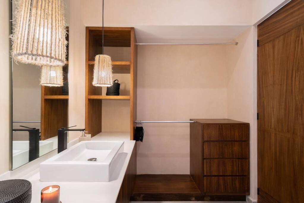 Lujoso Departamento Boho-Chic Con Alberca Privada Apartment Tulum Bagian luar foto