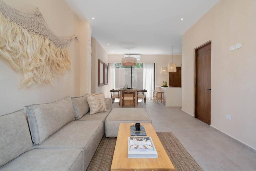 Lujoso Departamento Boho-Chic Con Alberca Privada Apartment Tulum Bagian luar foto