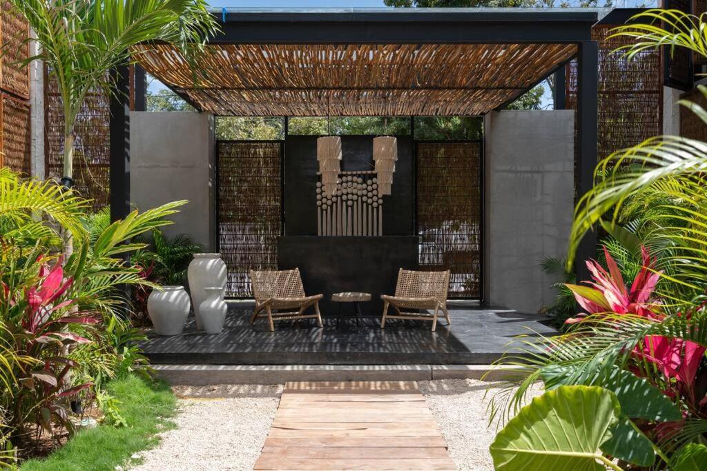 Lujoso Departamento Boho-Chic Con Alberca Privada Apartment Tulum Bagian luar foto