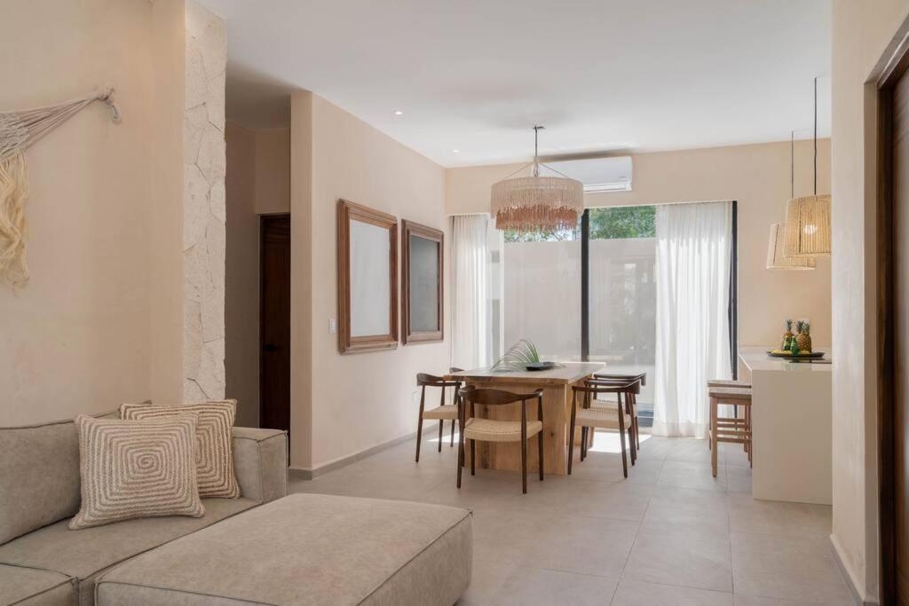 Lujoso Departamento Boho-Chic Con Alberca Privada Apartment Tulum Bagian luar foto