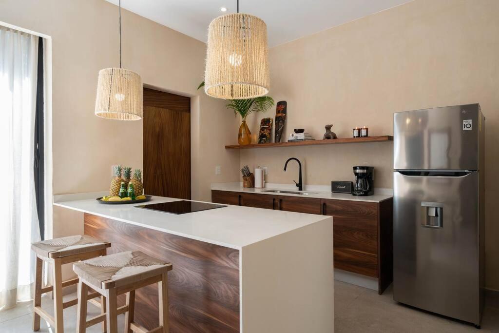 Lujoso Departamento Boho-Chic Con Alberca Privada Apartment Tulum Bagian luar foto