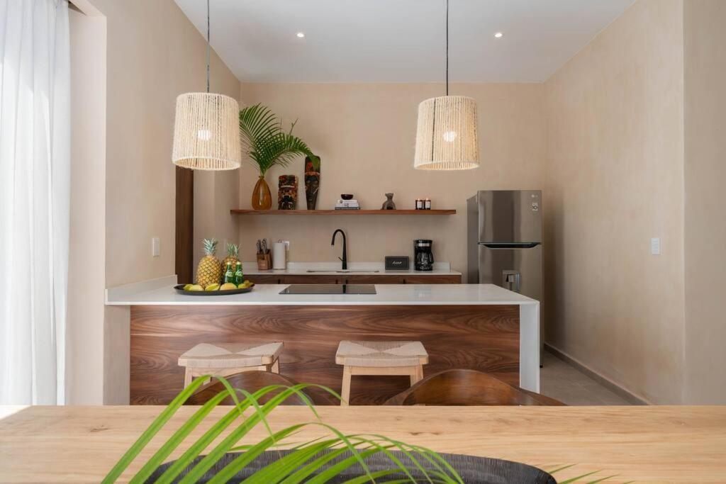 Lujoso Departamento Boho-Chic Con Alberca Privada Apartment Tulum Bagian luar foto