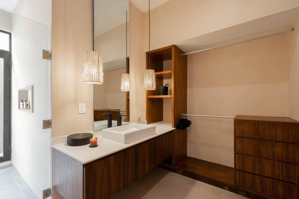 Lujoso Departamento Boho-Chic Con Alberca Privada Apartment Tulum Bagian luar foto