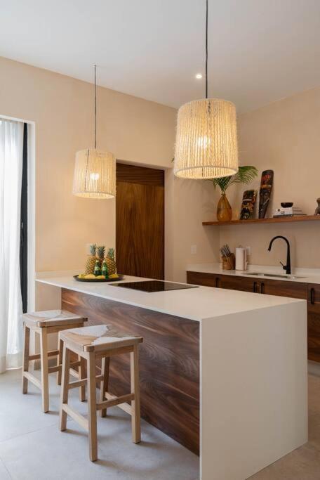 Lujoso Departamento Boho-Chic Con Alberca Privada Apartment Tulum Bagian luar foto